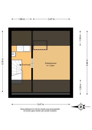Floorplan - Van Pallandtvliet 21, 2992 WR Barendrecht